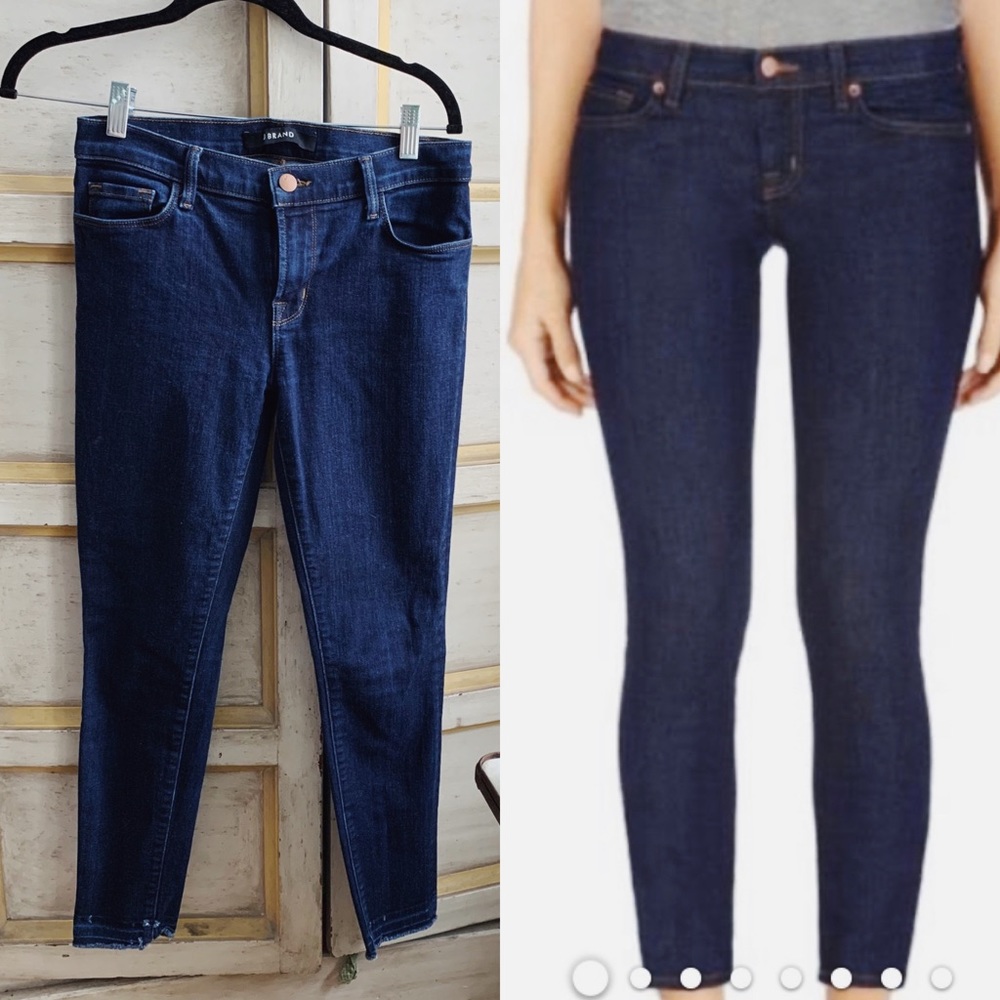 J Brand Skinny Capri Jeans Pure Distressed…